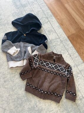2 x 12 month sweaters